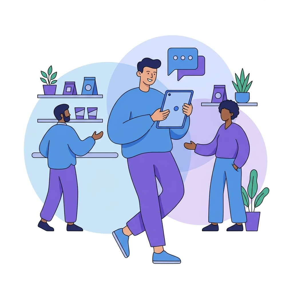 AI Chatbot for Small Business Illustration